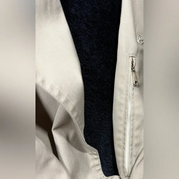 Men's Misty Harbor Size 44 Tan Double-Breasted Trench Coat - Picture 2 of 16